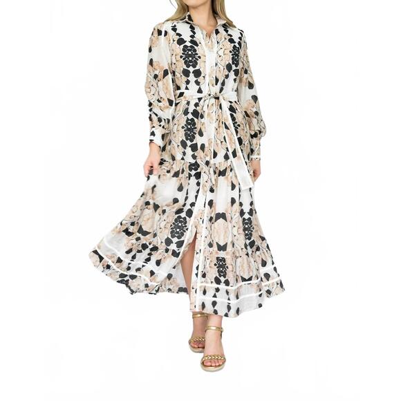 STELLINO Dresses & Skirts - NEW STELLINO eloise midi dress in beige